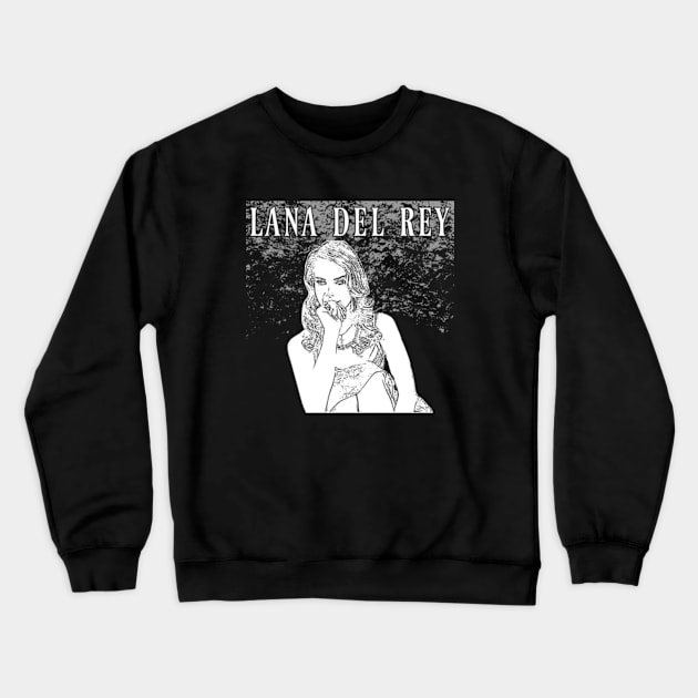 Lana Del Rey Crewneck Sweatshirt by Degiab